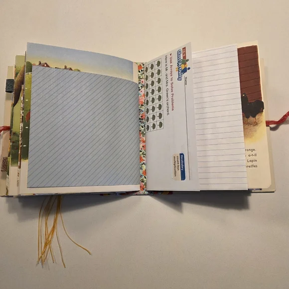 Tortillou Little Golden Book Handmade Decorated Junk Journal - Picture 10 of 13